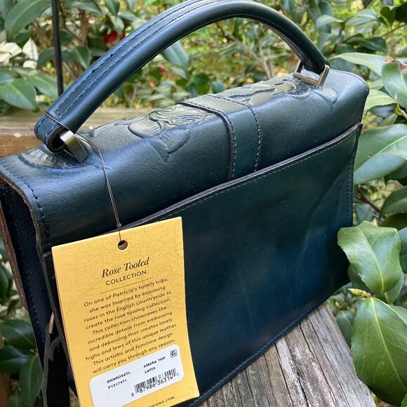 Patricia Nash Amara Top Handle Leather Crossbody Bag - Picture 3 of 7